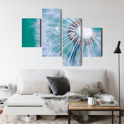 Ljuddämpande tavla - Dandelion on a macro scale