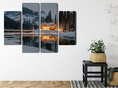 Ljuddämpande tavla - Emerald lake in Canada