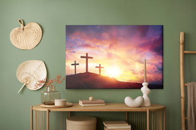 Ljuddämpande tavla - Crosses on the hill