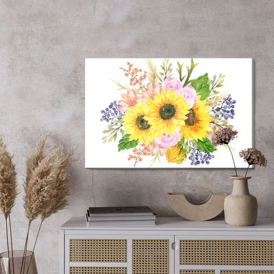 Ljuddämpande tavla - A floral composition as if