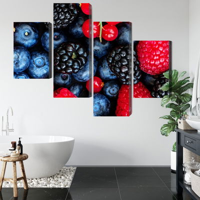 Ljuddämpande tavla - Forest fruits on a macro