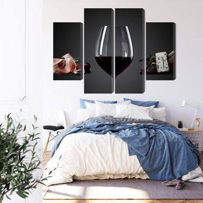 Ljuddämpande tavla - A glass of red wine