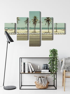 Ljuddämpande tavla - Palm trees on the ipanema