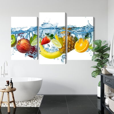 Ljuddämpande tavla - Fresh fruit in the water