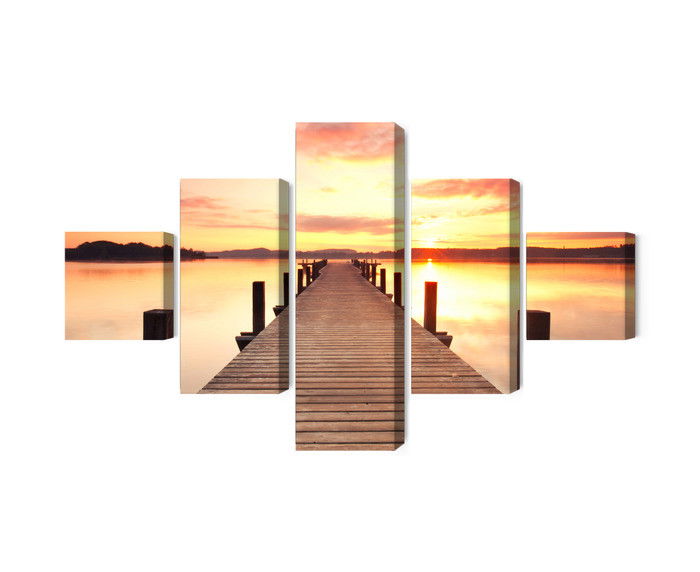 Ljuddämpande tavla - Sunset on the pier