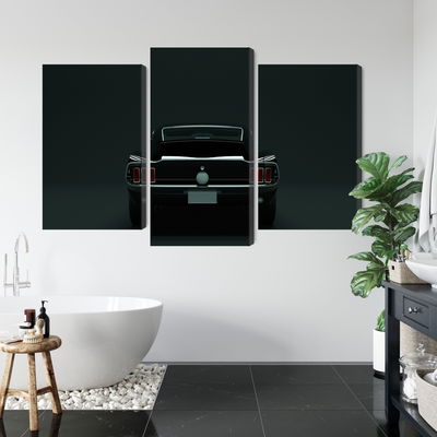 Ljuddämpande tavla - Vintage black muscle car
