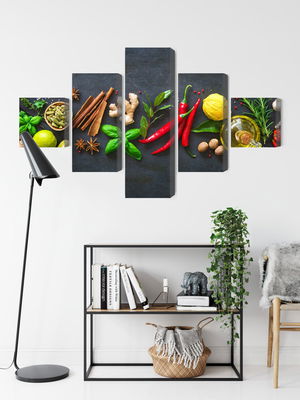 Ljuddämpande tavla - Fresh aromatic spices