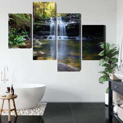 Ljuddämpande tavla - A waterfall in the bush