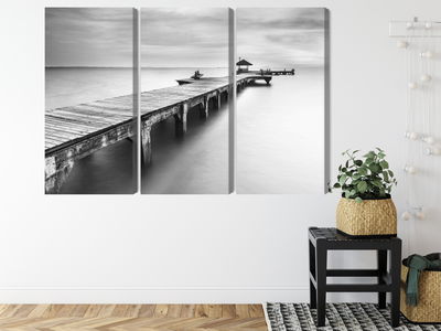 Ljuddämpande tavla - Wooden pier