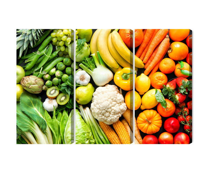 Ljuddämpande tavla - Fruits and vegetables