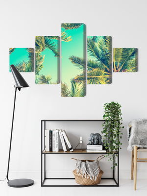 Ljuddämpande tavla - Bottom view of the palm trees