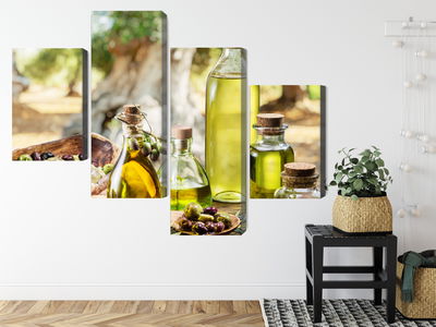 Ljuddämpande tavla - Oil bottles