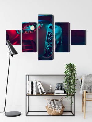 Ljuddämpande tavla - Front of a 3d sports car