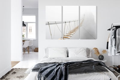 Ljuddämpande tavla - Hanging bridge in the fog