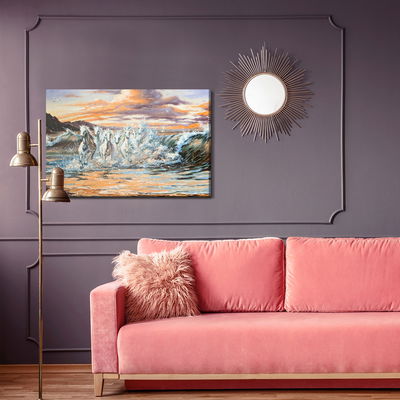 Ljuddämpande tavla - Horses at the seaside