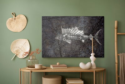 Ljuddämpande tavla - Steampunk style sailfish