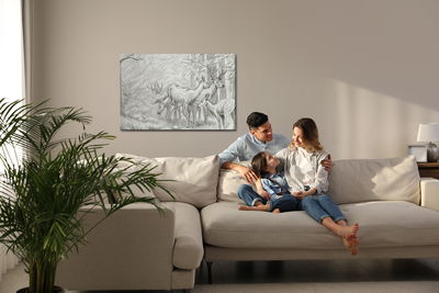 Ljuddämpande tavla - Sketch of a deer