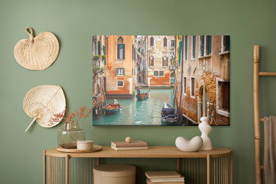 Ljuddämpande tavla - Gondolas in venice