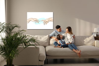 Ljuddämpande tavla - The creation of adam