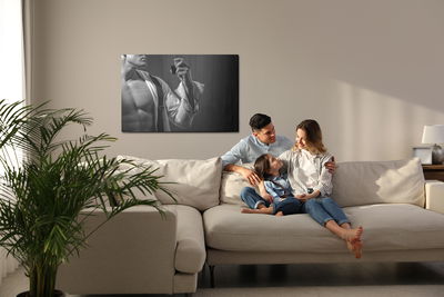 Ljuddämpande tavla - Perfuming man