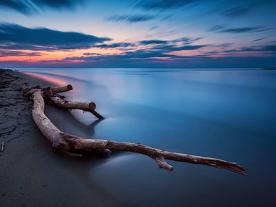 Ljuddämpande tavla - The sea landscape at evening