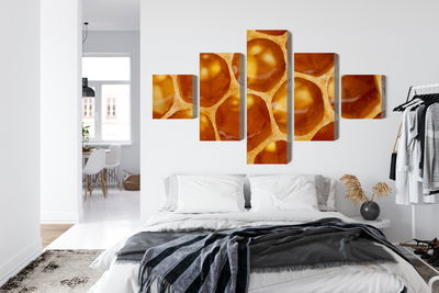 Ljuddämpande tavla - Honeycomb in macro scale