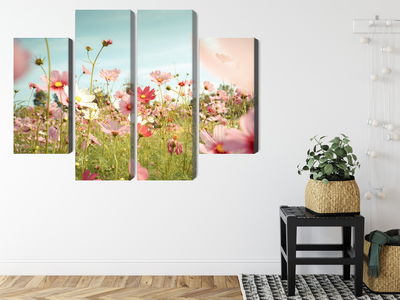 Ljuddämpande tavla - Cosmos flowers in the garden