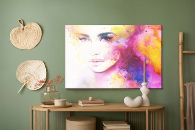 Ljuddämpande tavla - The face of a woman