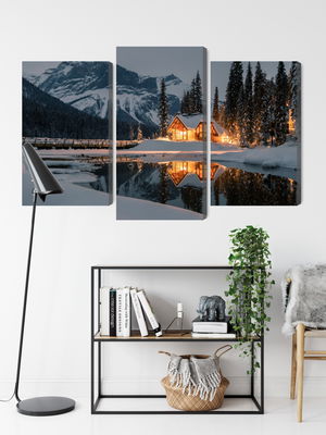 Ljuddämpande tavla - Emerald lake in Canada