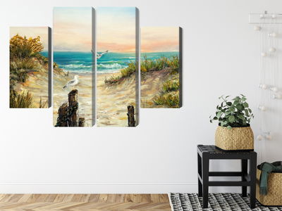 Ljuddämpande tavla - Painted sand dunes