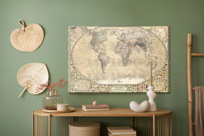 Ljuddämpande tavla - Vintage world map