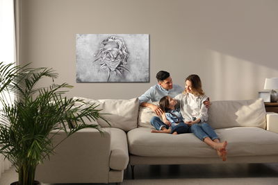 Ljuddämpande tavla - Sketched joker