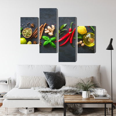 Ljuddämpande tavla - Fresh aromatic spices