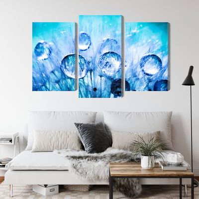 Ljuddämpande tavla - Dew drops on dandelion seeds