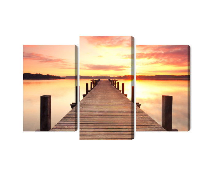 Ljuddämpande tavla - Sunset on the pier