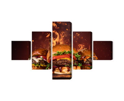 Ljuddämpande tavla - Tasty burgers