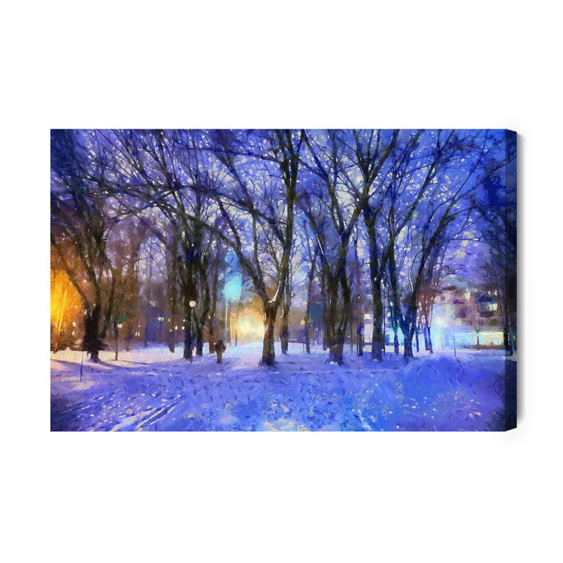 Ljuddämpande tavla - Winter in the park