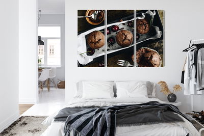 Ljuddämpande tavla - Muffins with cherries