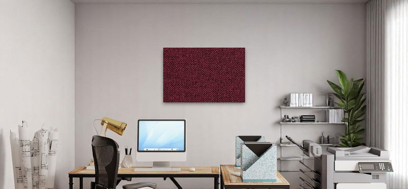 Sound absorbing notice board - Horizontal mounting Sound absorbing notice board - Horizontal mounting