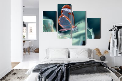 Ljuddämpande tavla - Glass-winged butterfly close