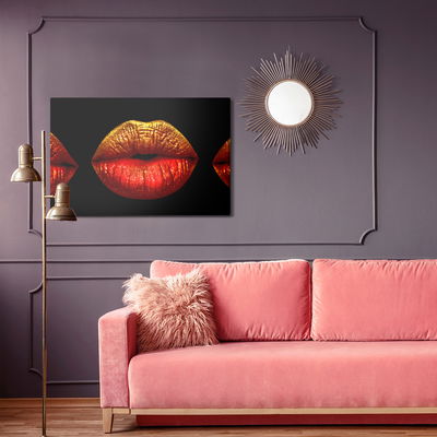 Ljuddämpande tavla - Painted lips