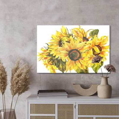 Ljuddämpande tavla - Sunflowers as painted