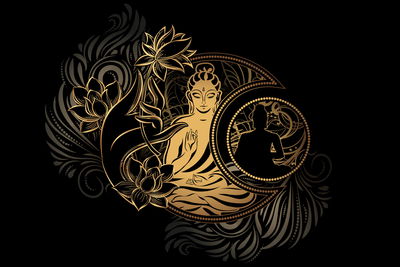 Ljuddämpande tavla - Buddha image