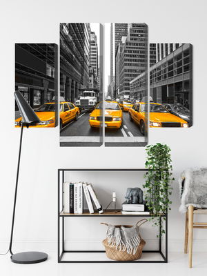 Ljuddämpande tavla - Yellow taxis in New York city