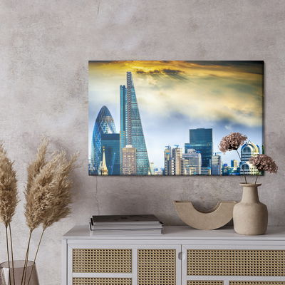 Ljuddämpande tavla - London skyscrapers 3d