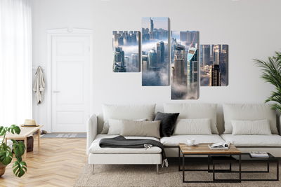 Ljuddämpande tavla - Dubai city panorama