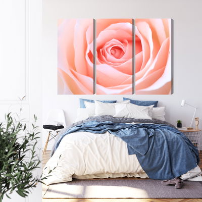 Ljuddämpande tavla - Pastel rose on a 3d macro