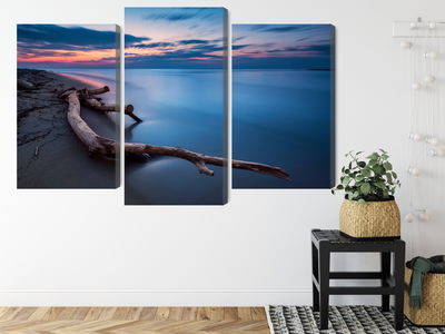 Ljuddämpande tavla - The sea landscape at evening