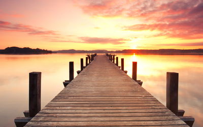 Ljuddämpande tavla - Sunset on the pier
