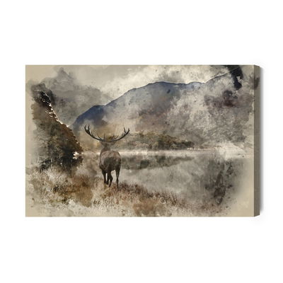 Ljuddämpande tavla - Watercolor landscape